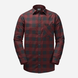 Рубашка Jack Wolfskin Red River Shirt 1402551-8222 XXL Бордовая (4060477933146) рейтинг