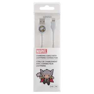 Кабель Miniso Marvel USB для Apple Lightning 1 м Тор (2007171212100)