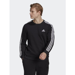 Спортивна кофта Adidas M 3S Ft Swt GK9078 XL Black/White (4064045352063) в Хмельницькому