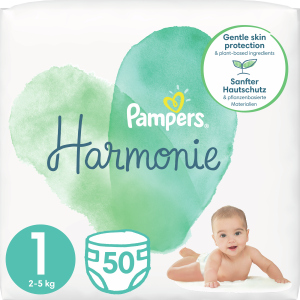 Подгузники Pampers Harmonie Newborn Размер 1 (2-5 кг) 50 шт (8006540156513) в Хмельницком