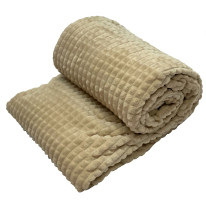 Плед-Покрывало Novita Люкс Ecotton Beige 150х200 (ROZ6400068760) лучшая модель в Хмельницком