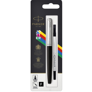 Ручка роллер Parker Jotter 17 Standart Black CT RB блистер (15 626)