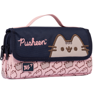 Пенал м'який YES WL-01 Pusheen рожевий/синій (533041) ТОП в Хмельницькому