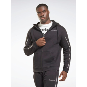 Толстовка Reebok Te Piping Fz Hoodie GS9301 2XL Black (4064055484884) ТОП в Хмельницком