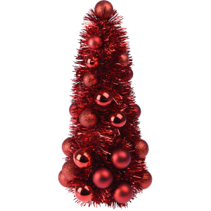 Штучна ялинка Christmas Decoration 15x15x33 см Червона (ACS200520) ТОП в Хмельницькому