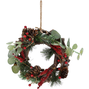 Вінок новорічний Christmas Decoration 22 х 7 х 22 см (YZB003920) в Хмельницькому