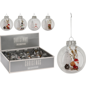 Набір ялинкових куль Christmas Decoration 8 см 12 шт (CAA126910) рейтинг