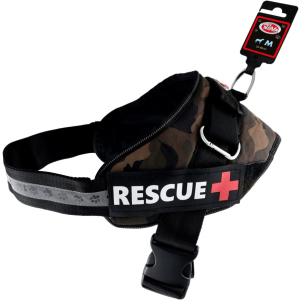 Шлея усиленная Pet Nova Rescue+ M 55-65 см Камуфляжная (HA-RESCUE-CAMUFLAGE-M) (5903031442342) лучшая модель в Хмельницком