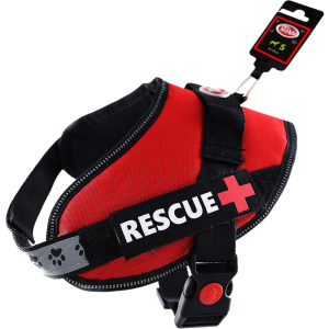 Шлея усиленная Pet Nova Rescue+ S 45-55 см Красная (HA-RESCUE-RE-S) (5903031442212) ТОП в Хмельницком