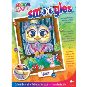 Набір для творчості Sequin Art Smoogles Сова 25х34 см (SA1812) краща модель в Хмельницькому