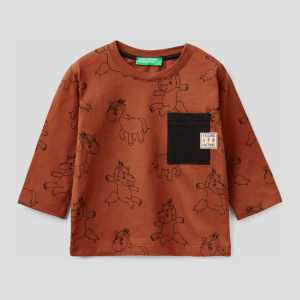 Футболка с длинными рукавами United Colors of Benetton 3VACC15G1.P-72H XX 100 см (8033379398630) в Хмельницком