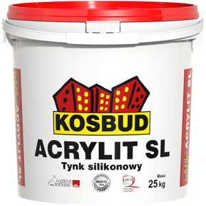 Штукатурка силіконова, KOSBUD ACRYLIT-SL, баранчик, база, цебро 25 кг ТОП в Хмельницькому