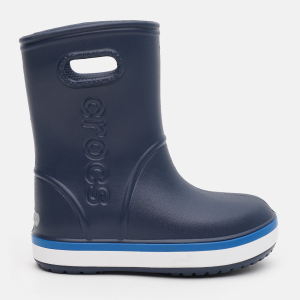 Гумові чоботи Crocs Kids Crocband Rain Boot K 205827-4KB-C10 27-28 Темно-сині (191448389694) краща модель в Хмельницькому