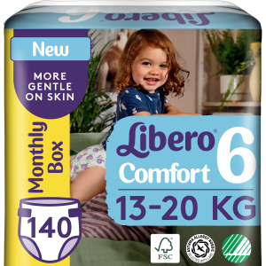 Подгузники Libero Либеро Comfort 6 13-20 кг 140 шт (7322541236445) в Хмельницком