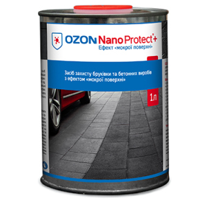 Защита брусчатки с эффектом «мокрой поверхности» OZON Nano Protect + 1 л