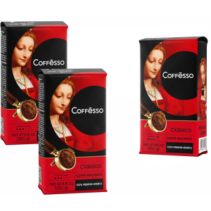 Набір меленої кави Coffesso Classico 250 г х 2+1 безкоштовно (2300000010152) рейтинг