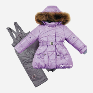 Зимний комплект пуховой (куртка + полукомбинезон) Baby Line Z74-15 98 см Серо-сиреневый (ROZ6400137743)