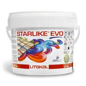 Клей-затирка Litokol STARLIKE EVO 110/2.5кг Сірий перламутр ТОП в Хмельницькому