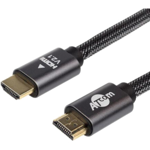 Кабель Atcom HDMI-HDMI Premium VER 2.1 60 HZ 30 м Черный (23730) надежный