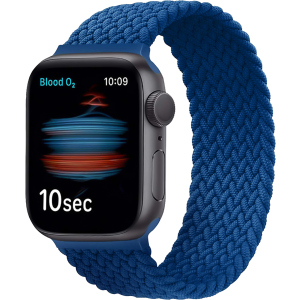 Ремешок Promate Fusion-40XL для Apple Watch 38-40 мм 1/2/3/4/5/6/7/SE Blue (fusion-40xl.blue) надежный