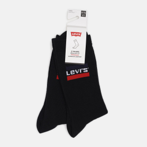 Набір шкарпеток Levi's 903013001-200 35-38 2 пари Black (8718824835341) надійний