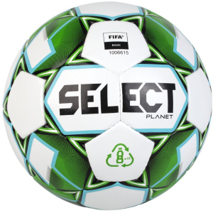 М'яч тренувальний Select Planet FIFA (928) №5 Біло-зелений (5703543286928) краща модель в Хмельницькому