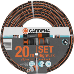 Шланг Gardena Comfort HighFlex Hose Set 13 мм 1/2" 20 м з набором (18064-20.000.00)