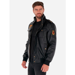 Куртка зі штучної шкіри Lee Cooper 10695510-3 L Black (4894534286254) ТОП в Хмельницькому