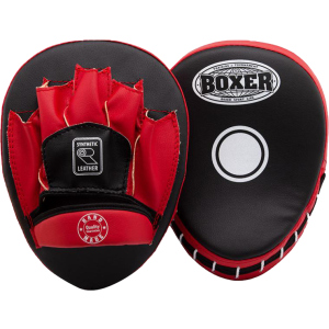 Лапи боксерські гнуті Boxer Чорно-червоні (2011-01R) в Хмельницькому