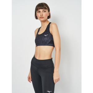 хорошая модель Спортивный топ Mizuno Alpha Graphic Bra J2GA170409 XL Черный (5059431208757)