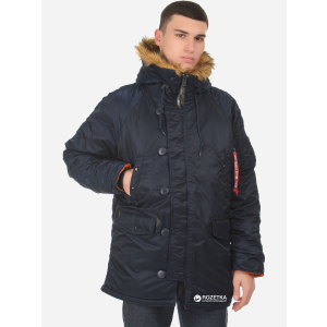 Парку Alpha Industries Slim Fit N-3B Parka L Replica Blue/Orange краща модель в Хмельницькому