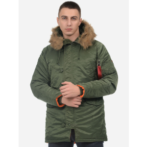 Парку Alpha Industries Slim Fit N-3B Parka 4XL Sage/Orange краща модель в Хмельницькому