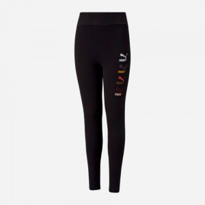 Спортивные леггинсы детские Puma Classics Graphics Leggings 58929101 116 см Black (4063699366389) лучшая модель в Хмельницком