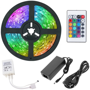 Світлодіодна стрічка UFT RGB LED LS02 5м з пультом ДУ блоком живлення та контролером в Хмельницькому