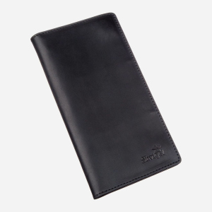 Бумажник мужской вертикальный винтажная кожа Shvigel 16200 Черный