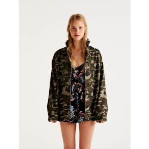 Джинсова куртка Pull &amp; Bear XAZ134035DLCH L Хакі (DD8000002747110) ТОП в Хмельницькому