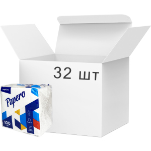 Упаковка салфеток Papero 240х240 мм 100 листов 32 пачки (11305290170)