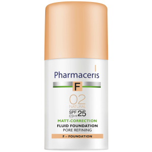 Матирующий тональный флюид Pharmaceris F SPF25 сужающий поры Натуральный 30 мл (5900717153721) лучшая модель в Хмельницком