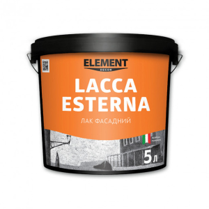 Лак фасадний LACCA ESTERNA ELEMENT DECOR 5 л надійний