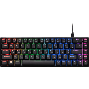 Клавіатура провідна 2E Gaming KG370 RGB 68key Gateron Blue USB Black (2E-KG370UBK-BL) ТОП в Хмельницькому