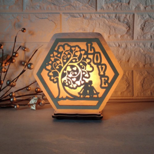 Соляная лампа EcoDecorLamp шестигранная Дерево любви рейтинг