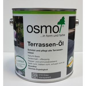 купить Масло для террас OSMO TERRASSEN - ÖL 019 - (серое) 2.5 л.