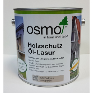 Зщитное масло – лазурь OSMO HOLZSCHUTZ ÖL-LASUR 906 (серый жемчуг) 0.125 л. лучшая модель в Хмельницком