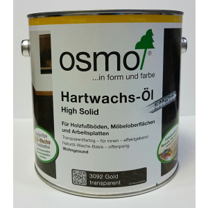 Олія з твердим воском OSMO HARTWACHS - ÖL Silber|Gold Effekt 3092 (золото) 2.5 л.