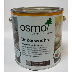 Олія кольорова OSMO DEKORWACHS Transparente töne 3118 – (сірий граніт) 0.75 л. краща модель в Хмельницькому