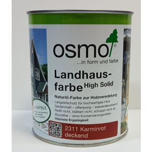 Непрозрачная краска для наружных работ OSMO LANDHAUSFARBE 2311 – (красно-коричневая) 0.75 л. ТОП в Хмельницком