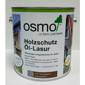 Защитное масло – лазурь OSMO HOLZSCHUTZ ÖL-LASUR 707 (орех) 0.125 л. лучшая модель в Хмельницком