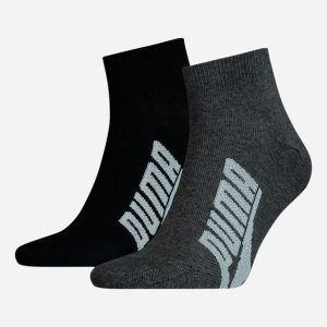 Набор носков Puma Unisex BWT Lifestyle Quarter Socks 2 pack 90795301 35/38 2 пары Black/White (8720245031127) ТОП в Хмельницком