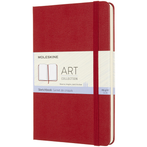 Скетчбук Moleskine Art 11.5 х 18 см 104 сторінки без лінівки Червоний (8053853603111) краща модель в Хмельницькому