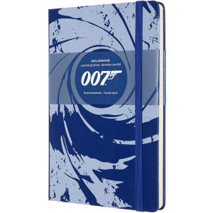 Записная книга Moleskine James Bond 13 х 21 см 240 страниц в линейку Синяя (8053853603845)